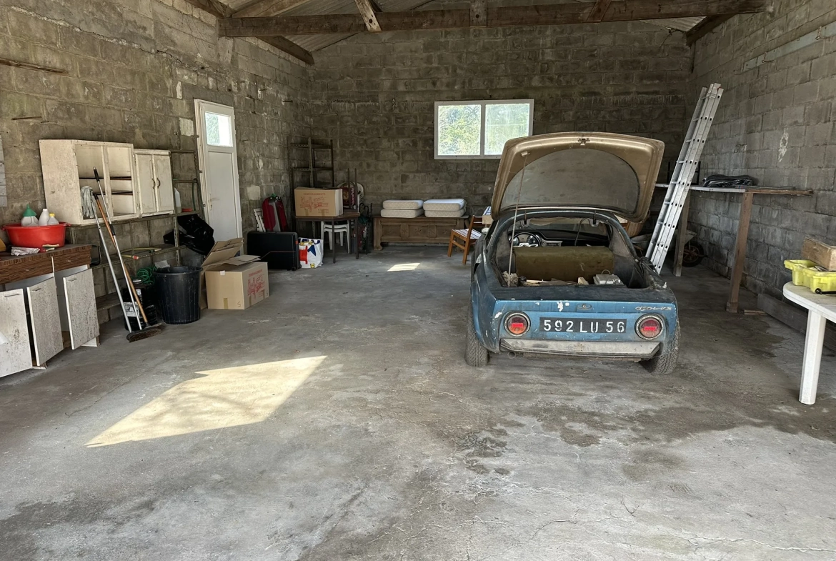 Belle maison de 124 m² à Baud avec grand terrain, garage et potentiel de division 
