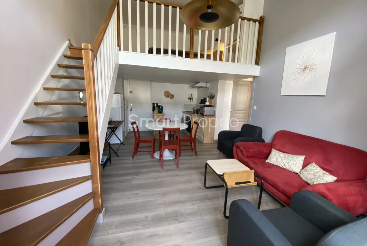 Appartement T2 avec mezzanine et terrasse dans station thermale à Bagnoles de l'Orne 