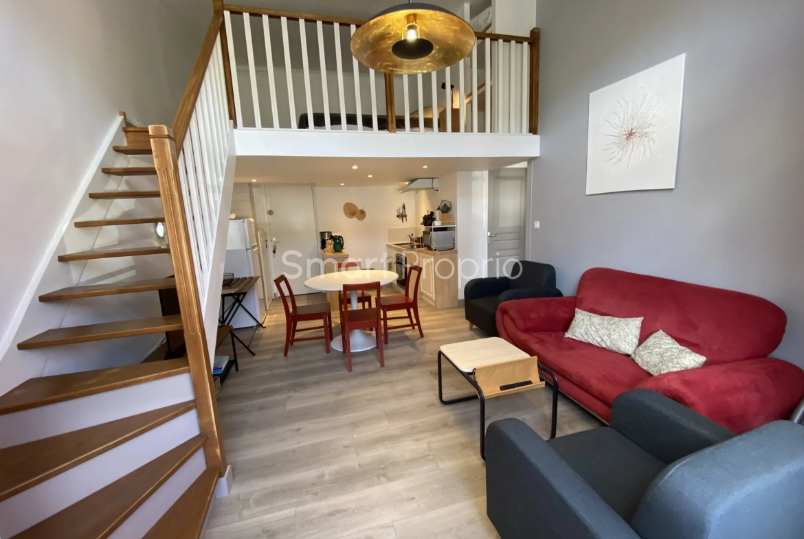 Appartement T2 avec mezzanine et terrasse dans station thermale à Bagnoles de l'Orne 