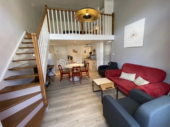 Appartement T2 avec mezzanine et terrasse dans station thermale à Bagnoles de l'Orne