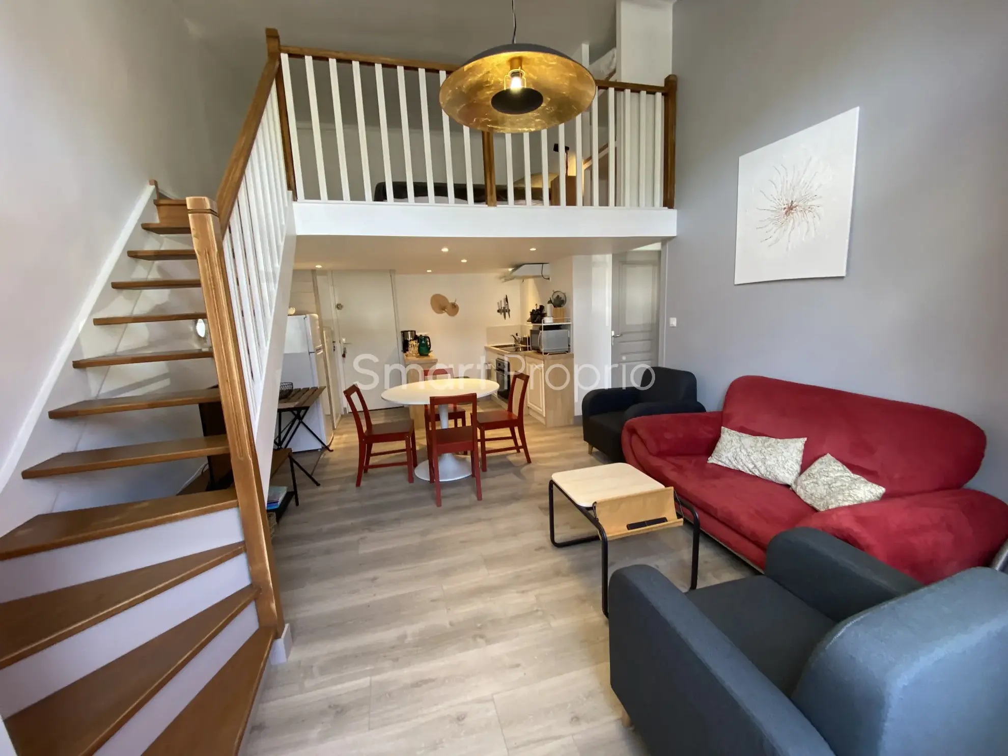 Appartement T2 avec mezzanine et terrasse dans station thermale à Bagnoles de l'Orne 