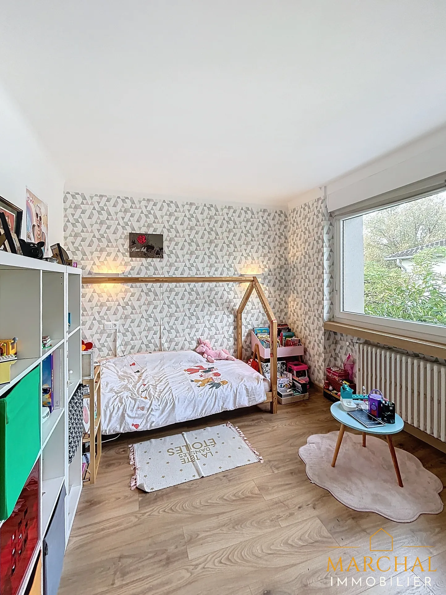 Maison individuelle à Courcelles sur Nied avec 4 chambres, garage et jardin plein sud 