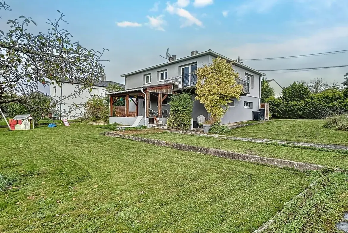 Maison individuelle à Courcelles sur Nied avec 4 chambres, garage et jardin plein sud 