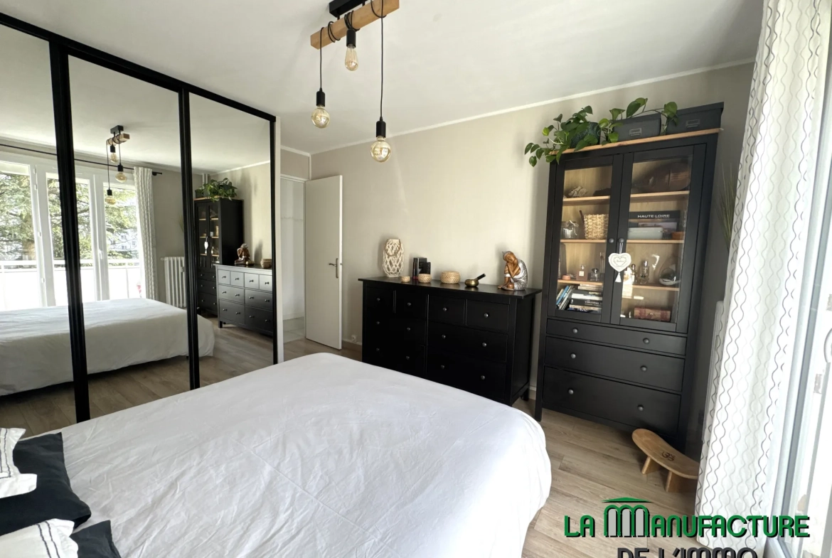Appartement F4 avec balcon et parking à Saint-Étienne Fauriel, idéal premier achat 