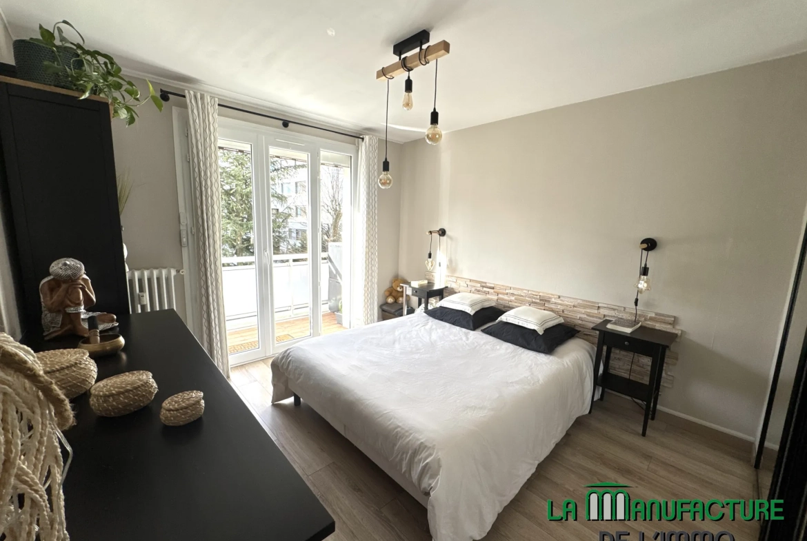 Appartement F4 avec balcon et parking à Saint-Étienne Fauriel, idéal premier achat 