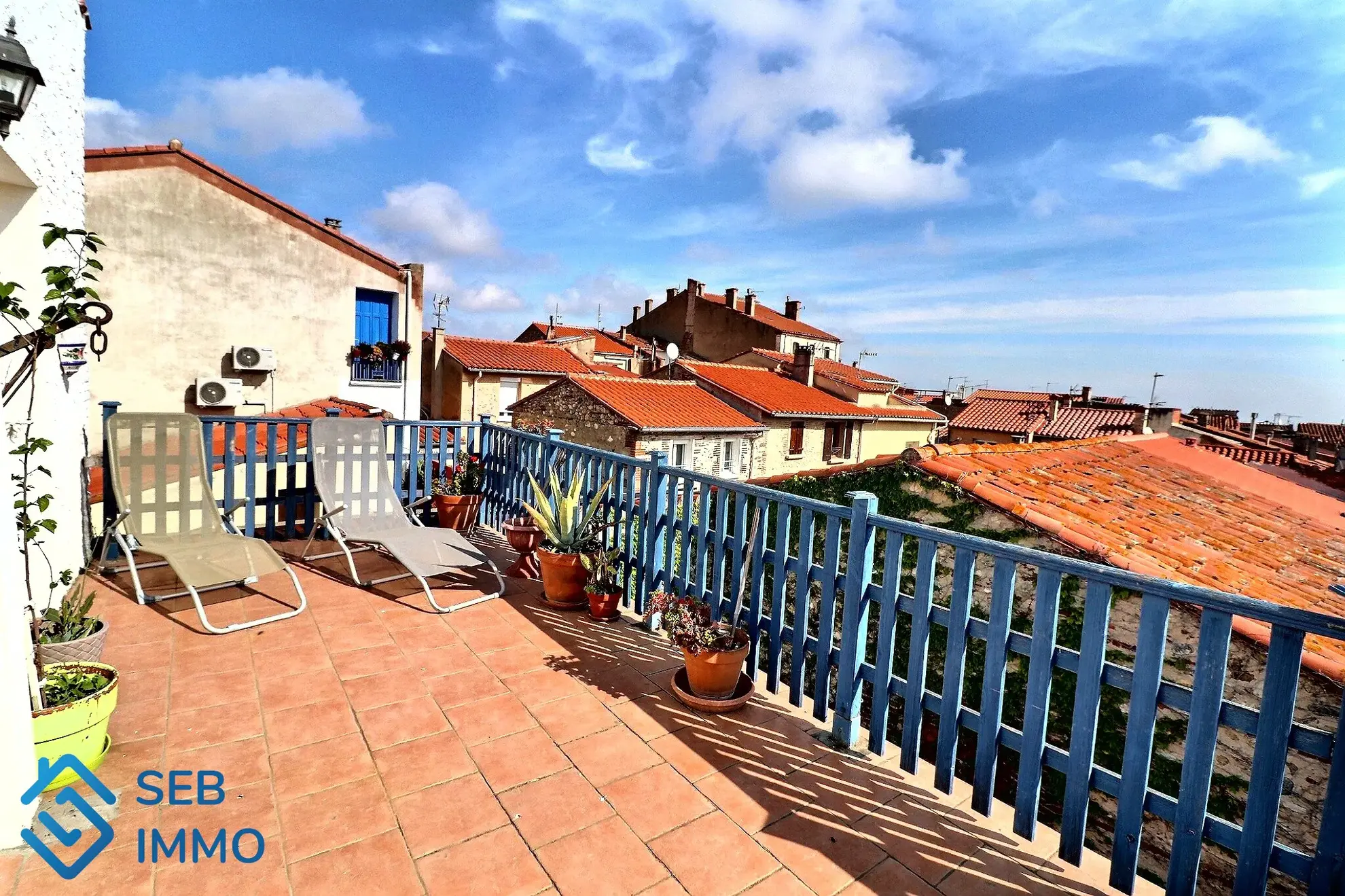 Maison de village 6 pièces avec terrasse et vue sur Albères à Banyuls-dels-Aspres 