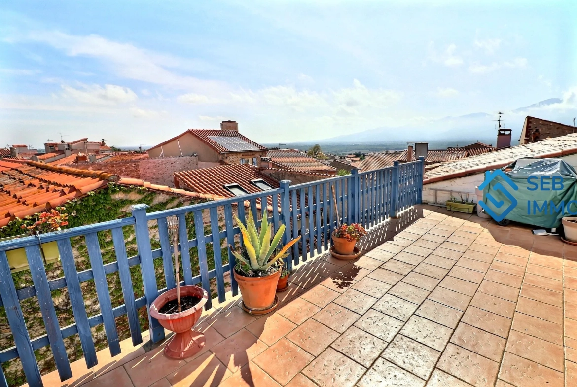 Maison de village 6 pièces avec terrasse et vue sur Albères à Banyuls-dels-Aspres 