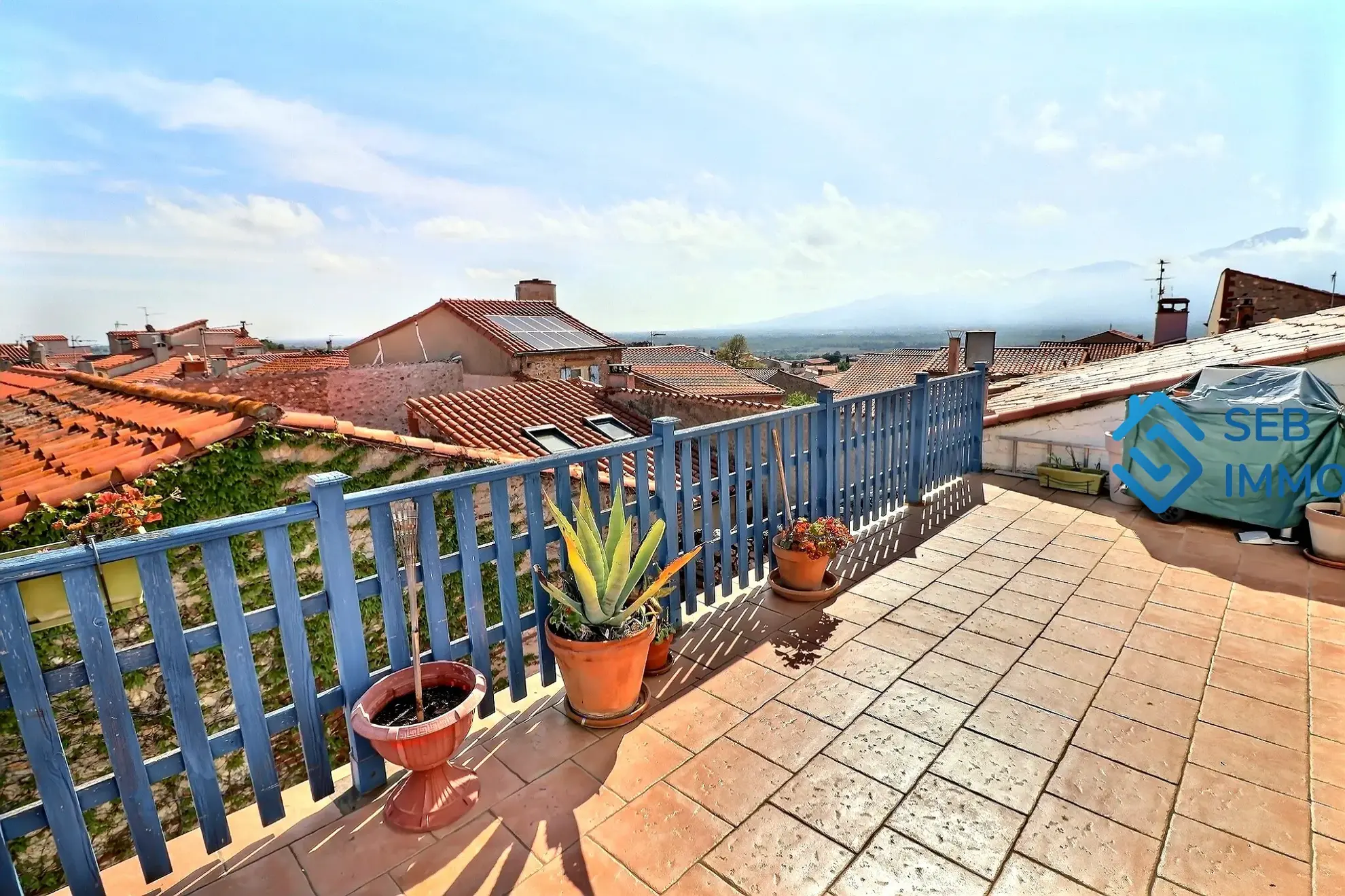 Maison de village 6 pièces avec terrasse et vue sur Albères à Banyuls-dels-Aspres 