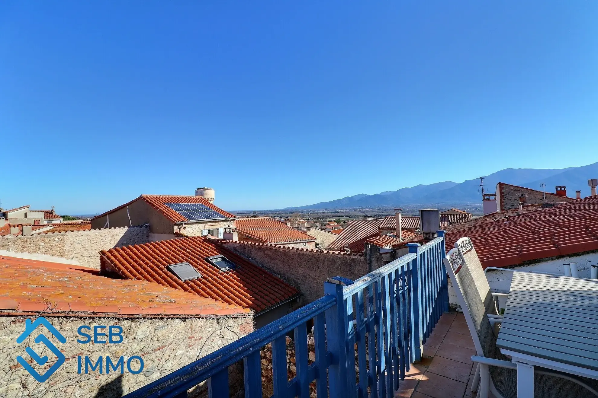 Maison de village 6 pièces avec terrasse et vue sur Albères à Banyuls-dels-Aspres 