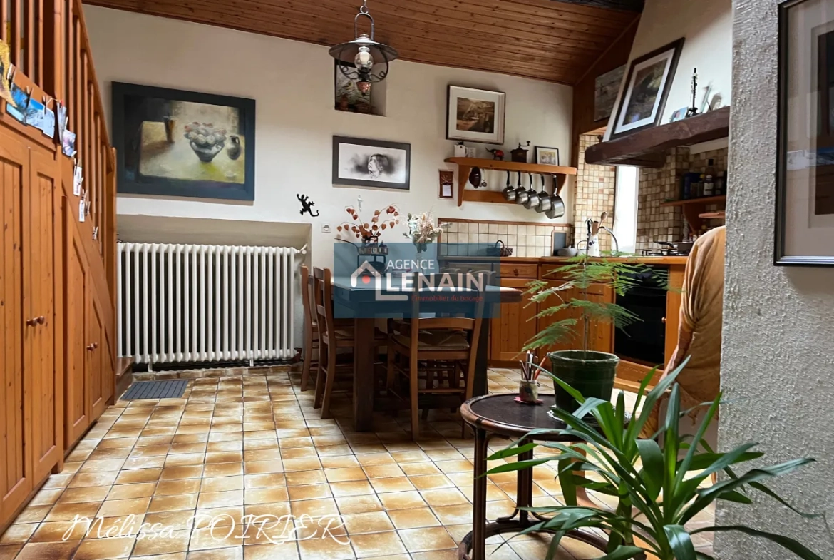 Maison de village de 187m² avec 5 chambres et grand terrain proche Cholet 