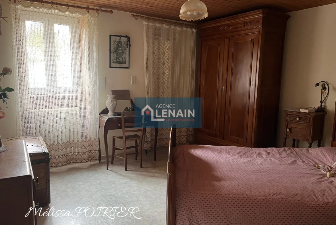 Maison de village de 187m² avec 5 chambres et grand terrain proche Cholet 