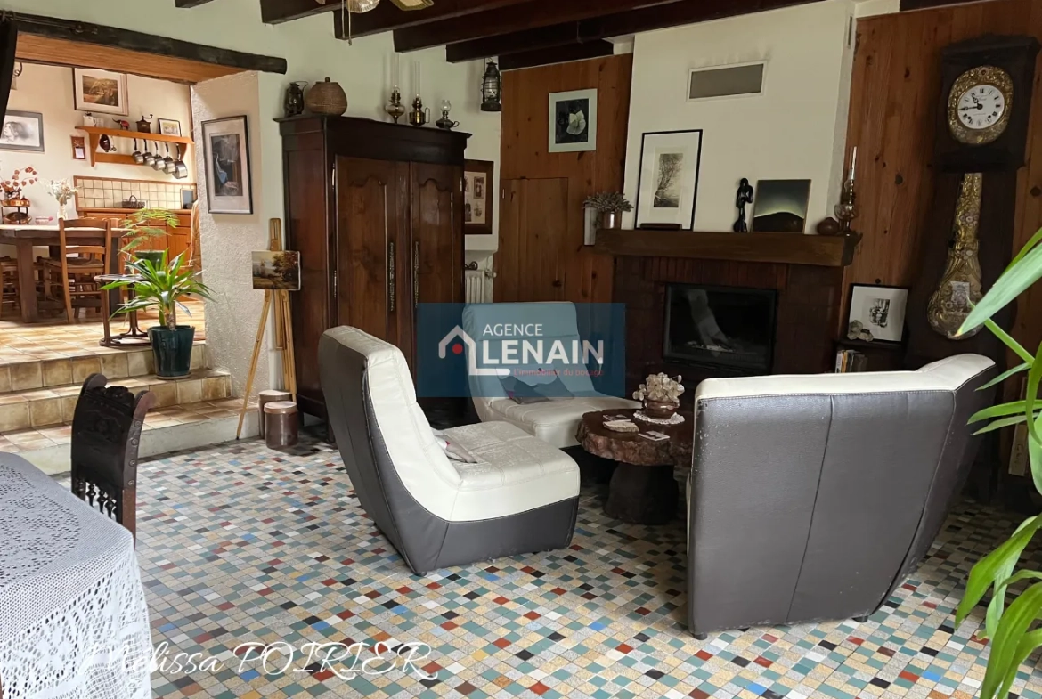 Maison de village de 187m² avec 5 chambres et grand terrain proche Cholet 