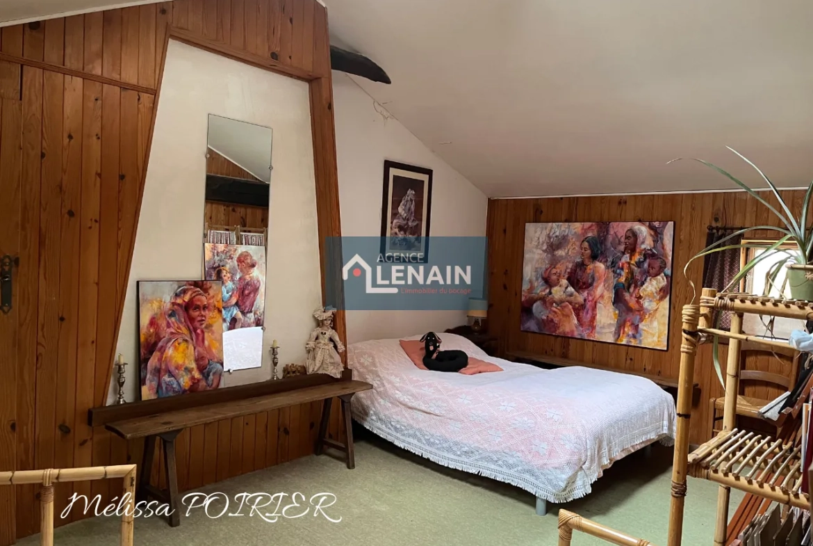 Maison de village de 187m² avec 5 chambres et grand terrain proche Cholet 