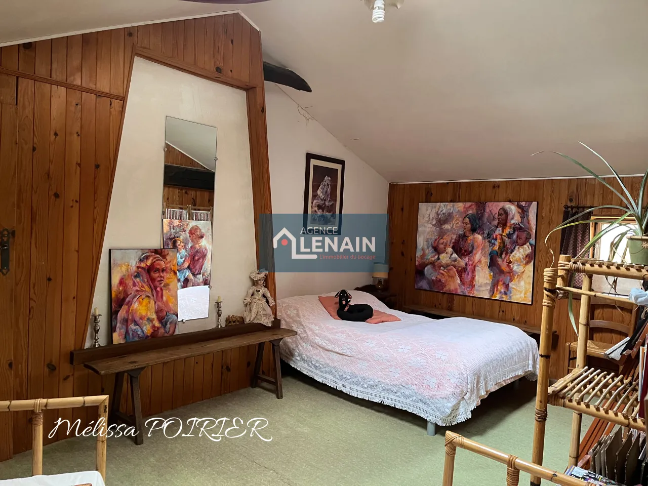 Maison de village de 187m² avec 5 chambres et grand terrain proche Cholet 