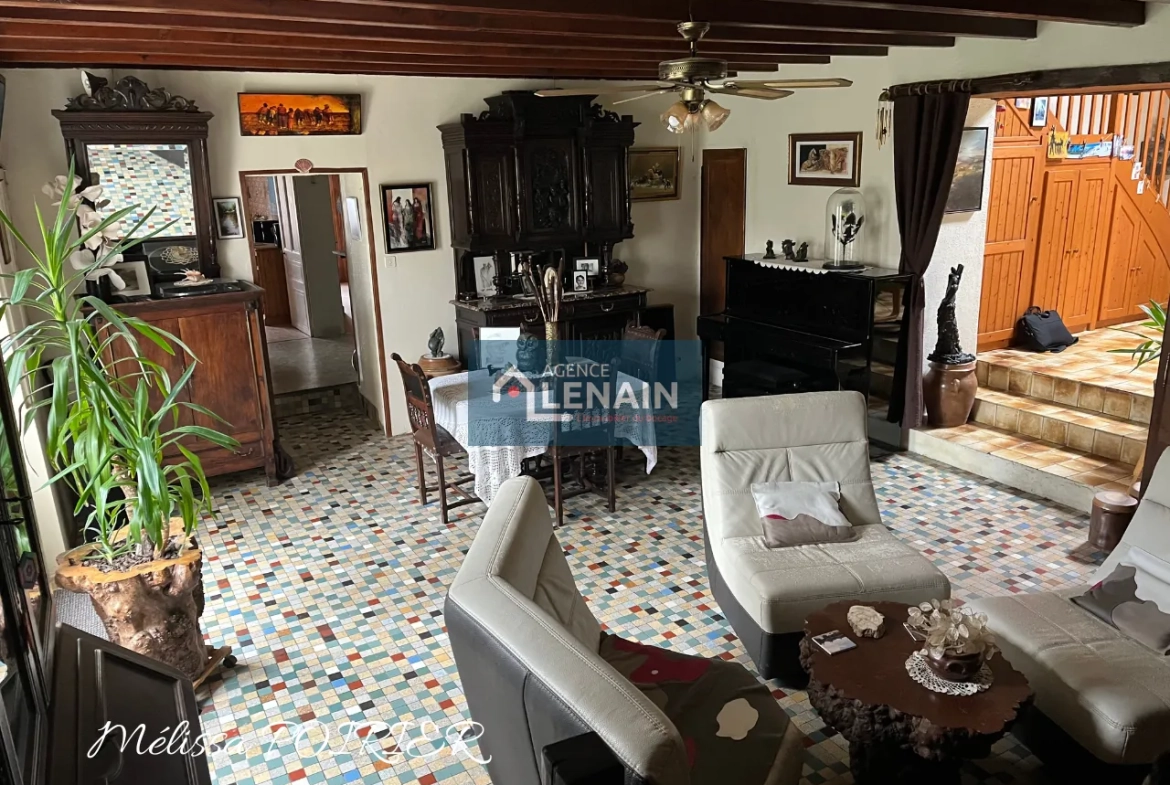 Maison de village de 187m² avec 5 chambres et grand terrain proche Cholet 