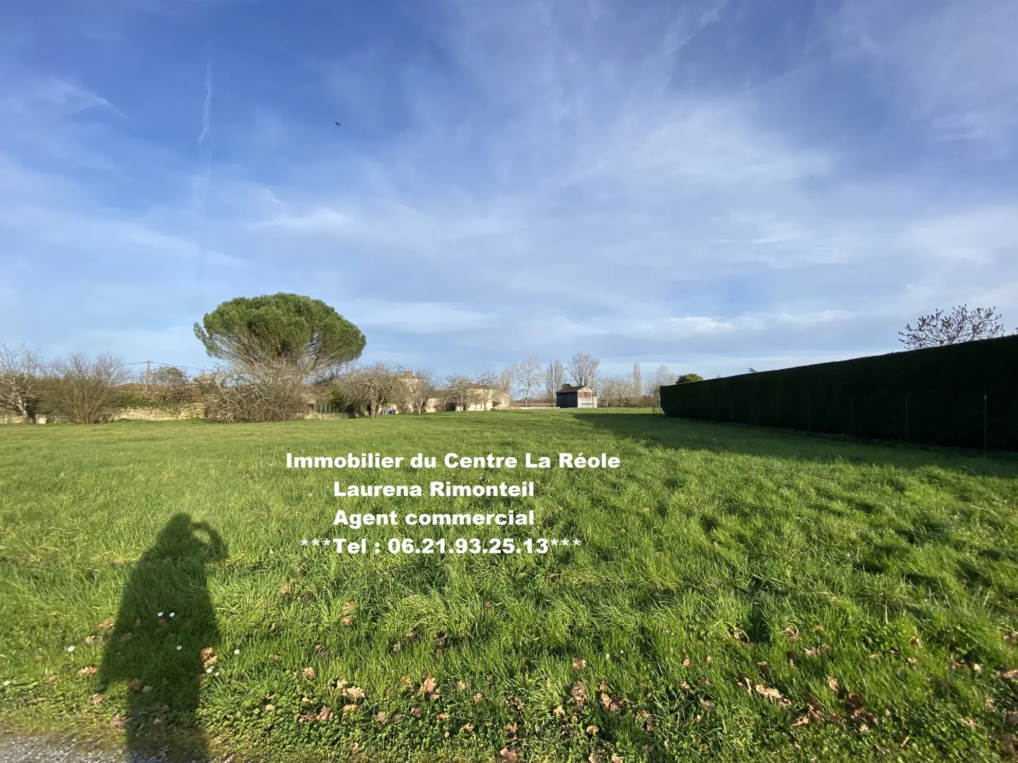 Terrain constructible de 1510 m² à La Réole, environnement calme 