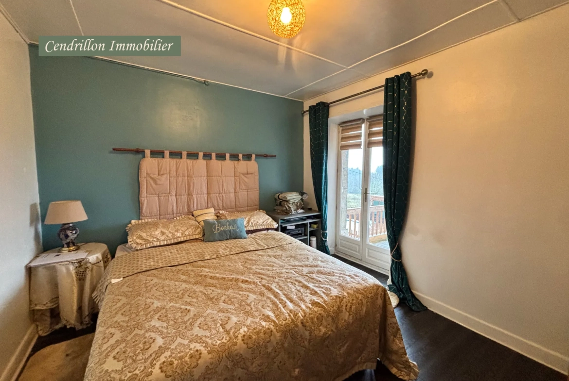 Maison 3 chambres avec garage, dépendances et vue campagne à Bourganeuf 