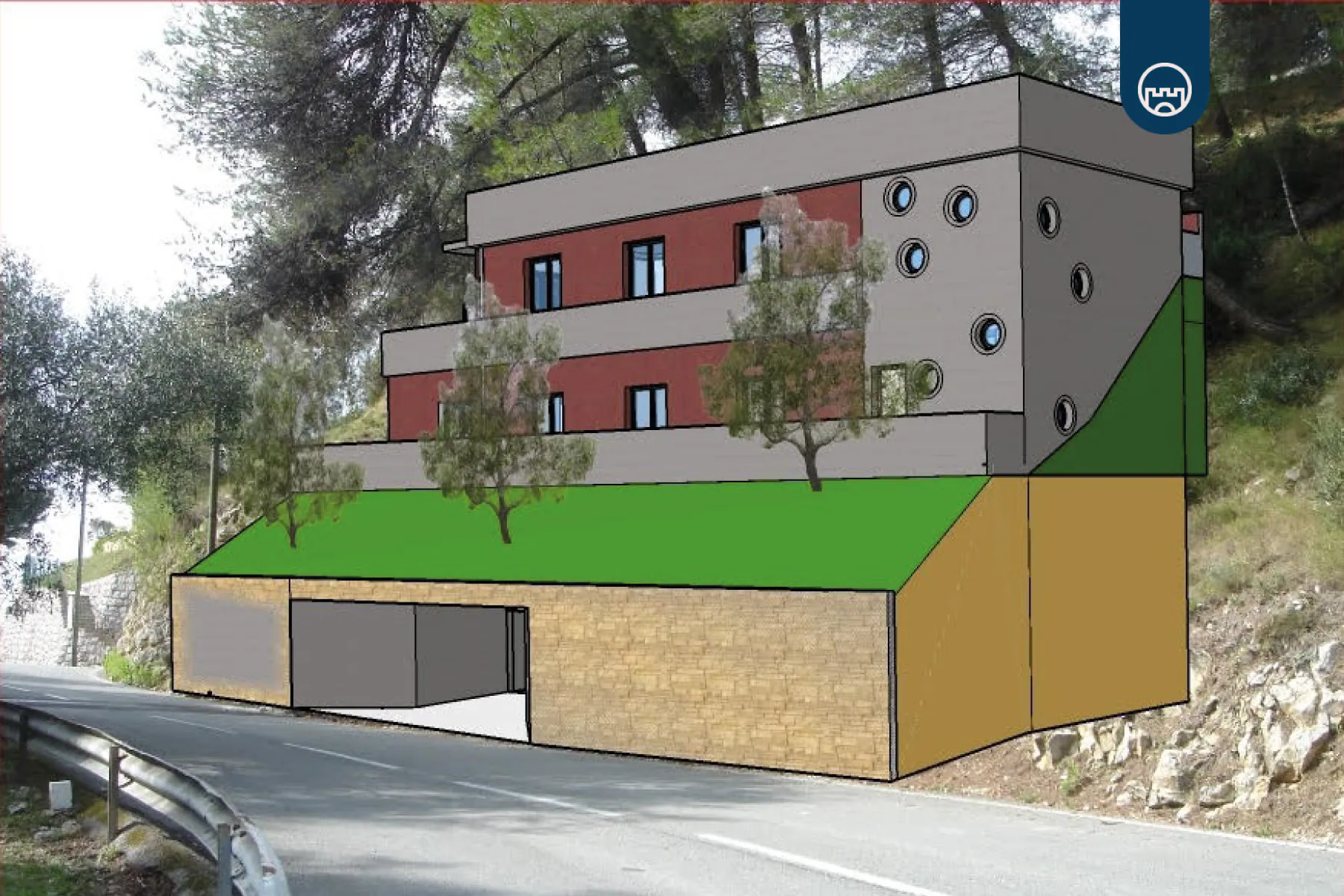 Terrain constructible de 1600 m² à Nice Est en zone pavillonnaire 