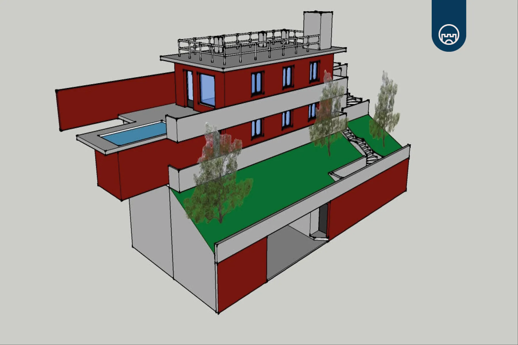 Terrain constructible de 1600 m² à Nice Est en zone pavillonnaire 