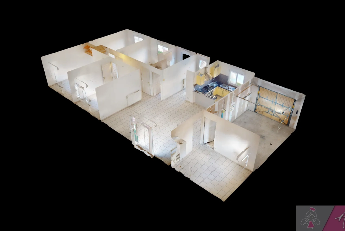 Maison de plain-pied à Foucherans avec 4 chambres, garage et terrasse 