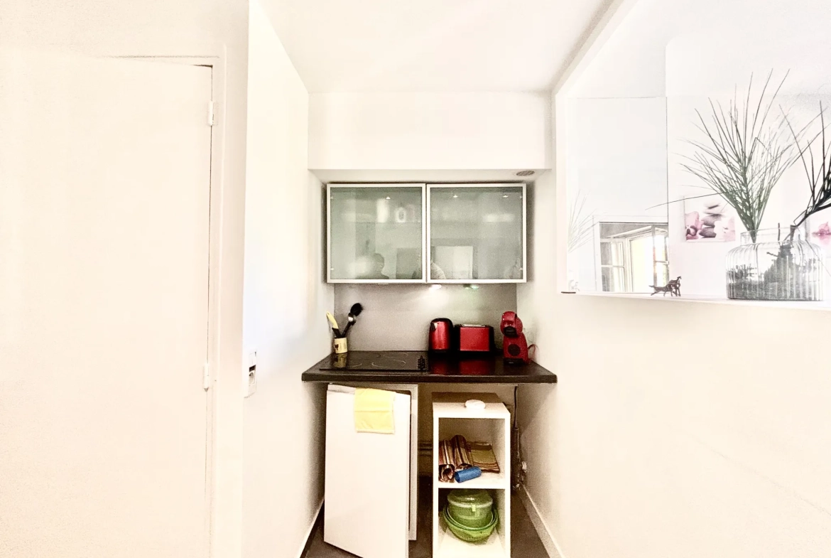 Appartement 2 pièces rénové avec terrasse vue mer à Cannes Petit Juas 