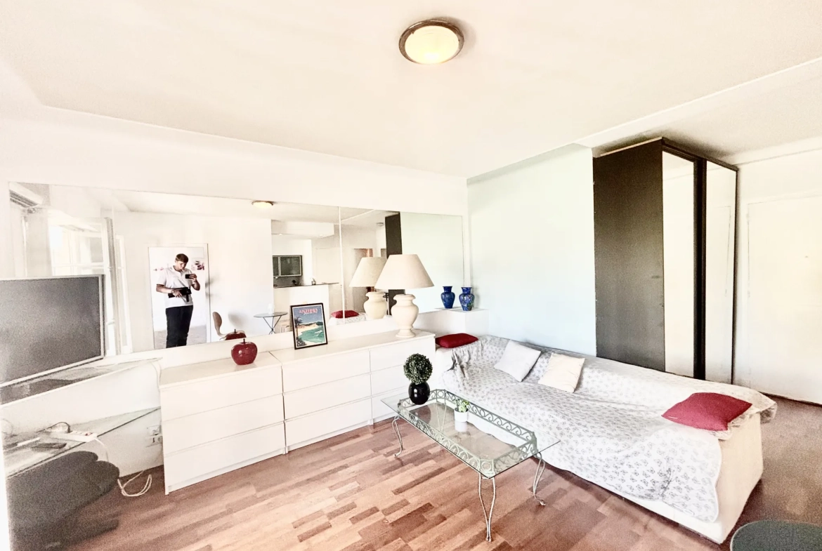 Appartement 2 pièces rénové avec terrasse vue mer à Cannes Petit Juas 