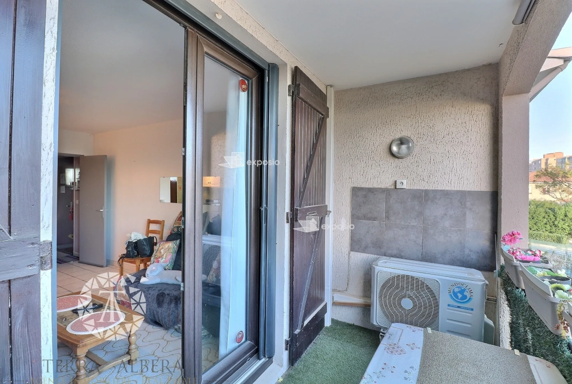Appartement 3 pièces à Canet Sud avec terrasse et parking à 250m de la mer 