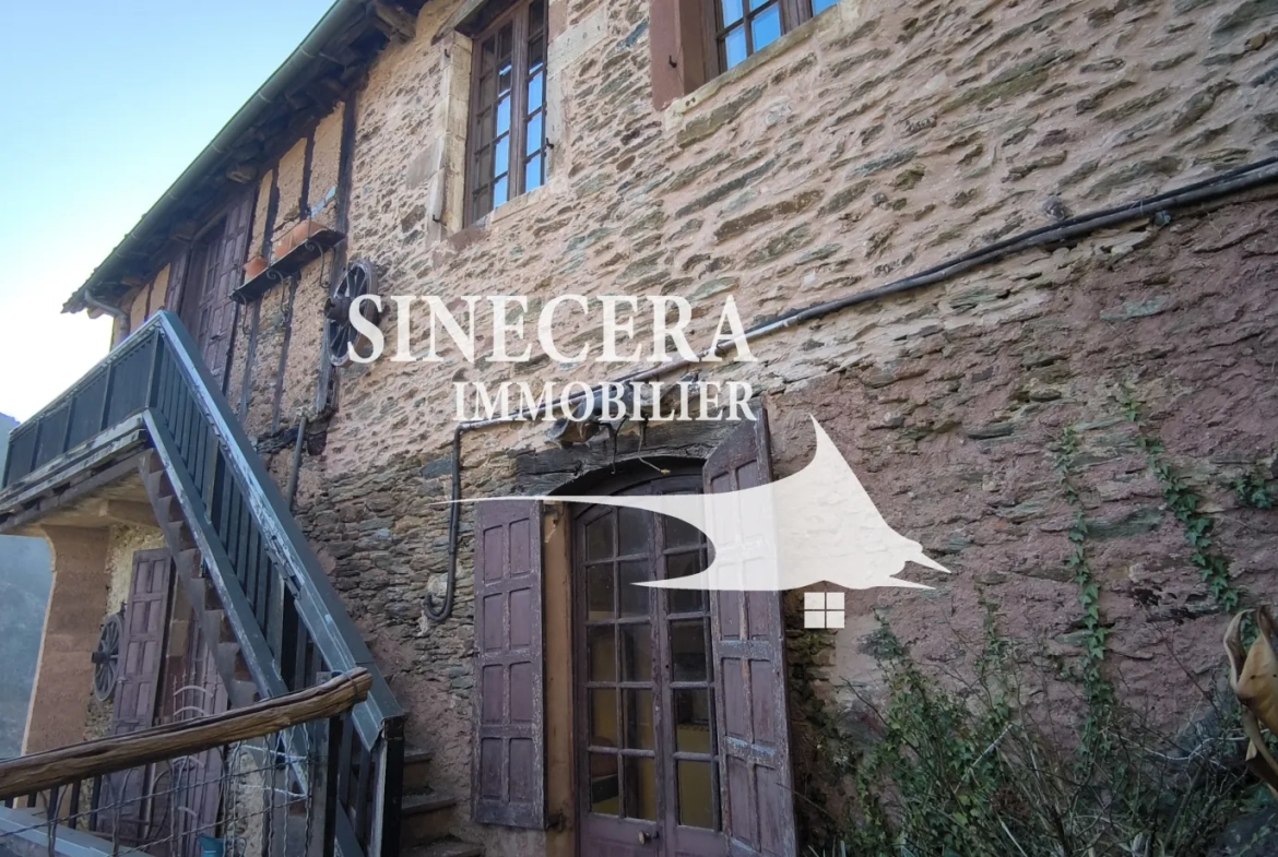 Maison de charme en pierre avec vue panoramique à Conques-en-Rouergue 