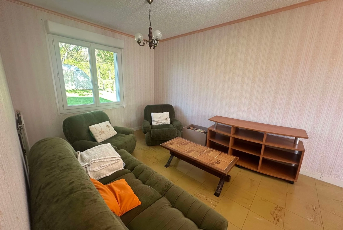 Belle maison de plain-pied à Quistinic avec garage et jardin de 1091 m² 