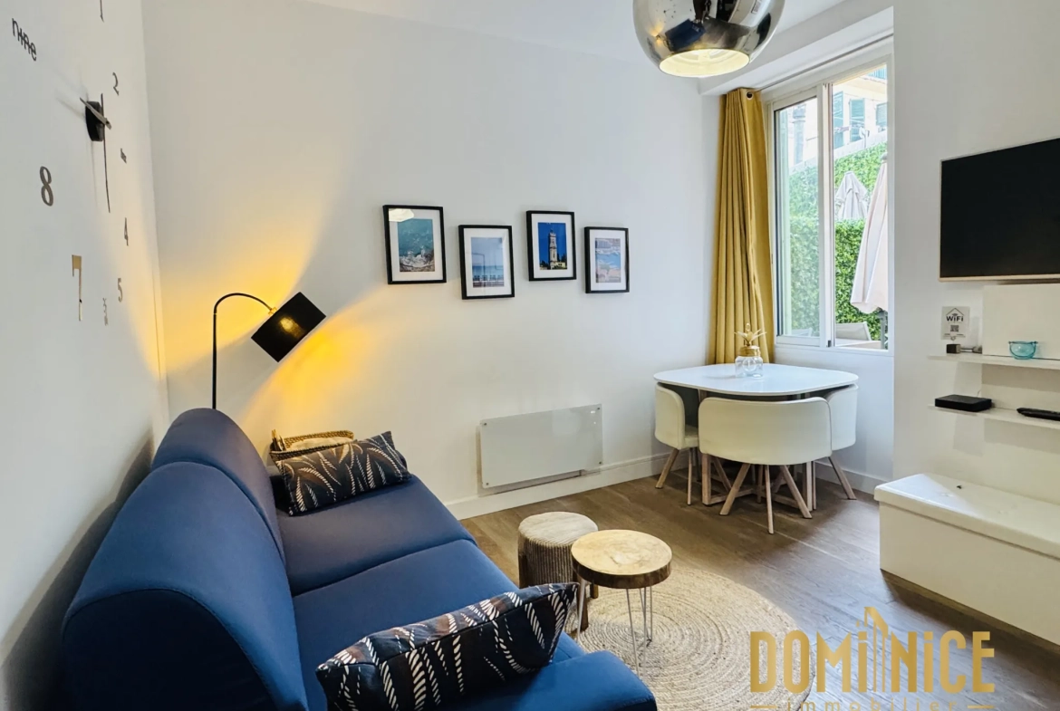 Charmant appartement 2 pièces rénové avec terrasse à Nice Port 