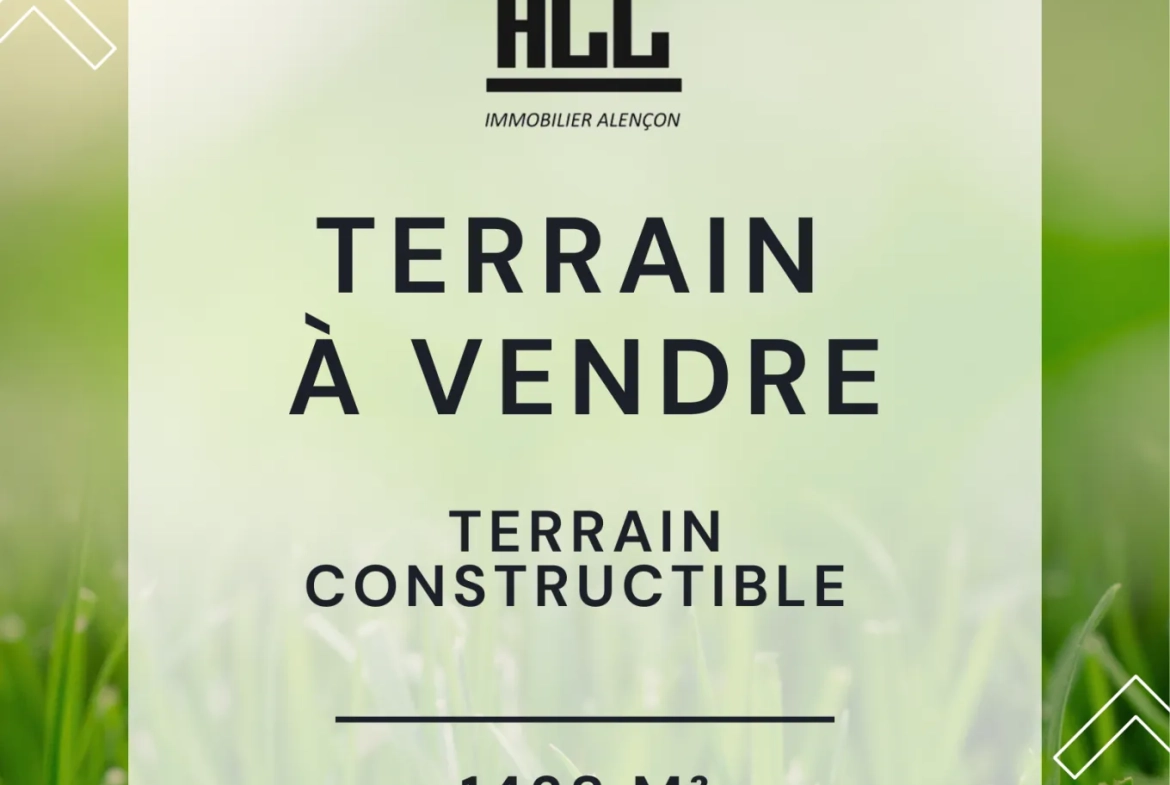 Terrain constructible de 1428 m² à vendre à Valframbert, Normandie 