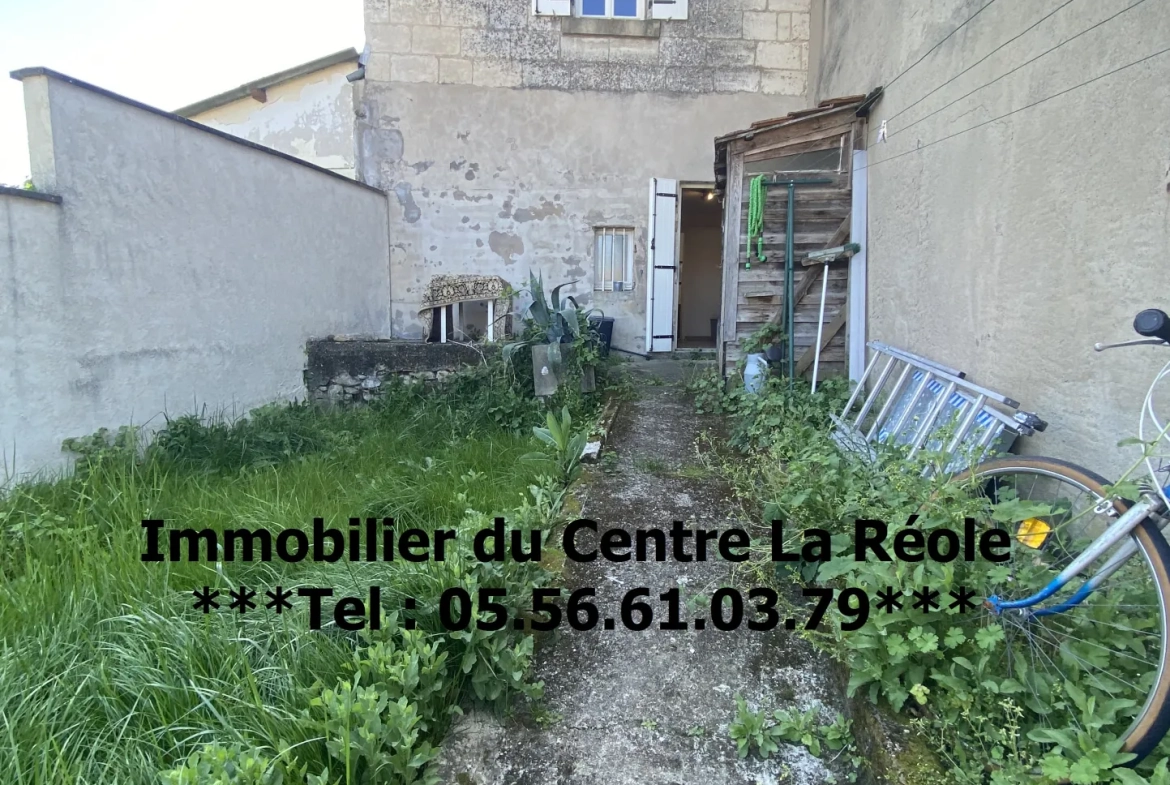 Maison de ville en pierre de 115 m² avec jardin à La Réole 