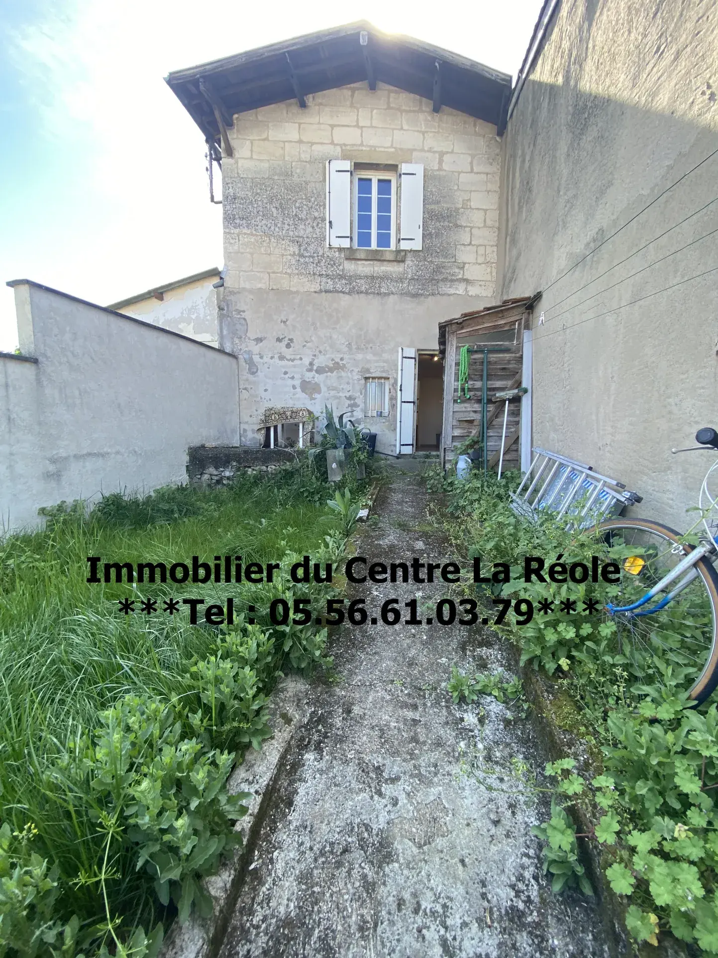Maison de ville en pierre de 115 m² avec jardin à La Réole 