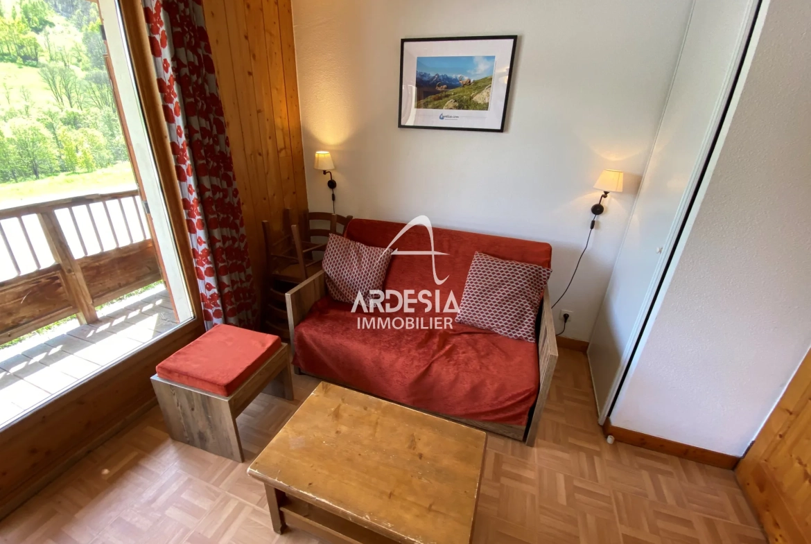 Appartement 2 pièces avec vue montagne à Saint-Sorlin d'Arves 