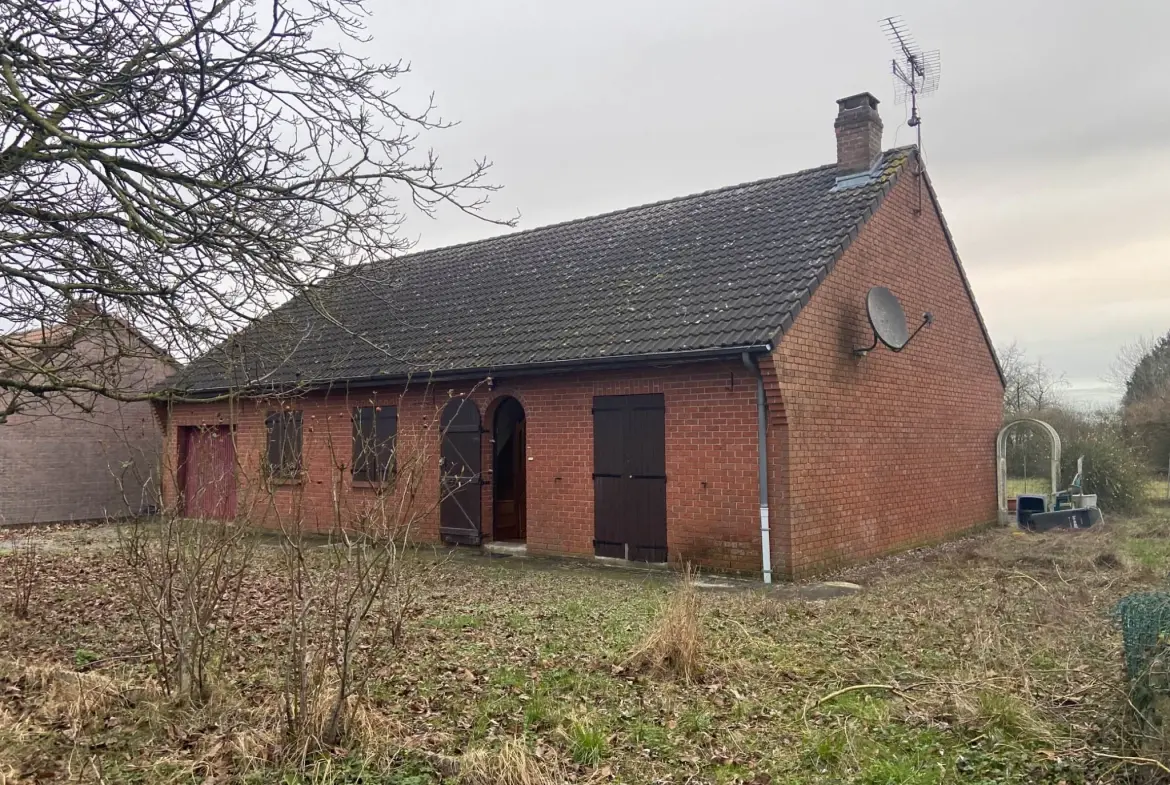 Maison à vendre à Jeumont avec grand terrain, 5 chambres, garage et terrasse 