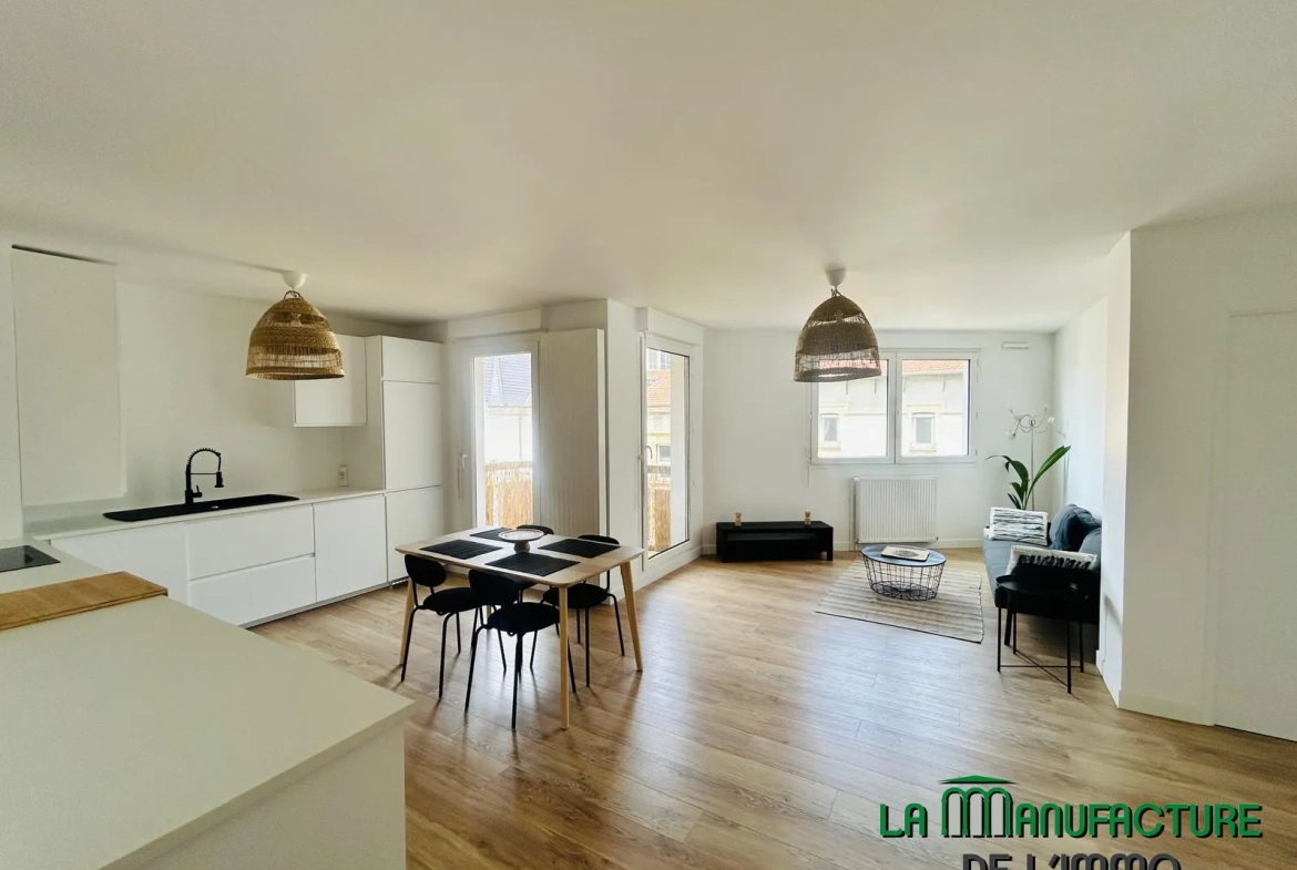 Appartement T3 rénové à Saint-Étienne Fauriel - Spacieux et lumineux 