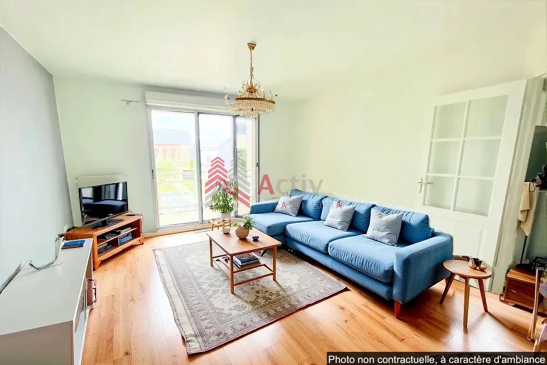 Appartement T2 à vendre à Plancoet avec balcon, cave et garage - résidence sécurisée 
