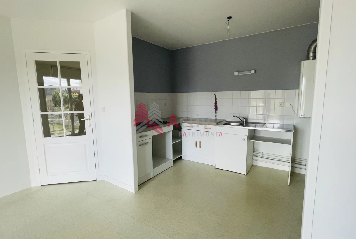 Appartement T2 à vendre à Plancoet avec balcon, cave et garage - résidence sécurisée 