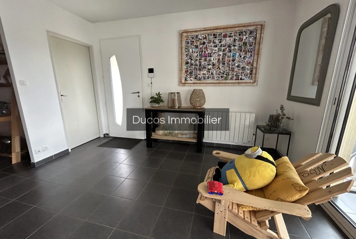 Maison familiale moderne à vendre près de Marmande avec grand garage et jardin clos 