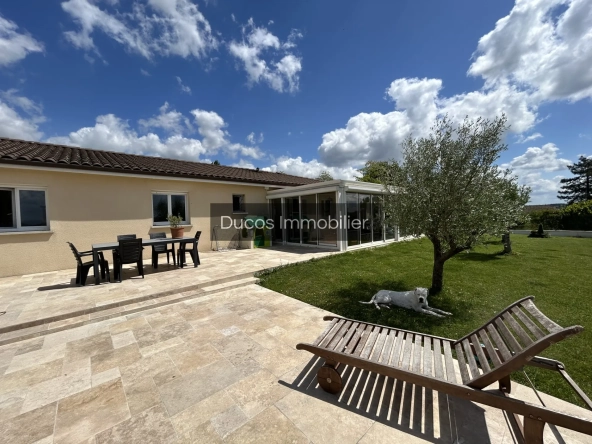 Maison familiale moderne à vendre près de Marmande avec grand garage et jardin clos