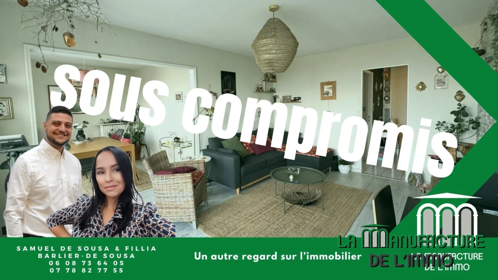 Appartement F4 avec balcon, cave et parking à Saint-Étienne Villeboeuf Le Haut