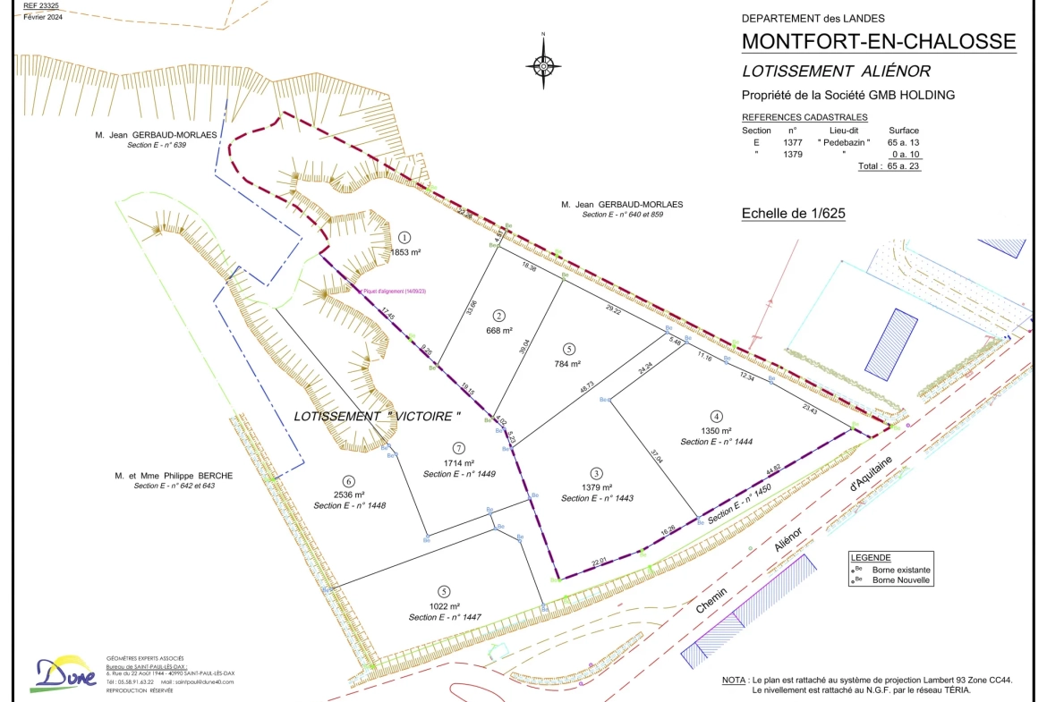 Terrain à vendre à Montfort en Chalosse de 1379 m² pour 51 000 € 