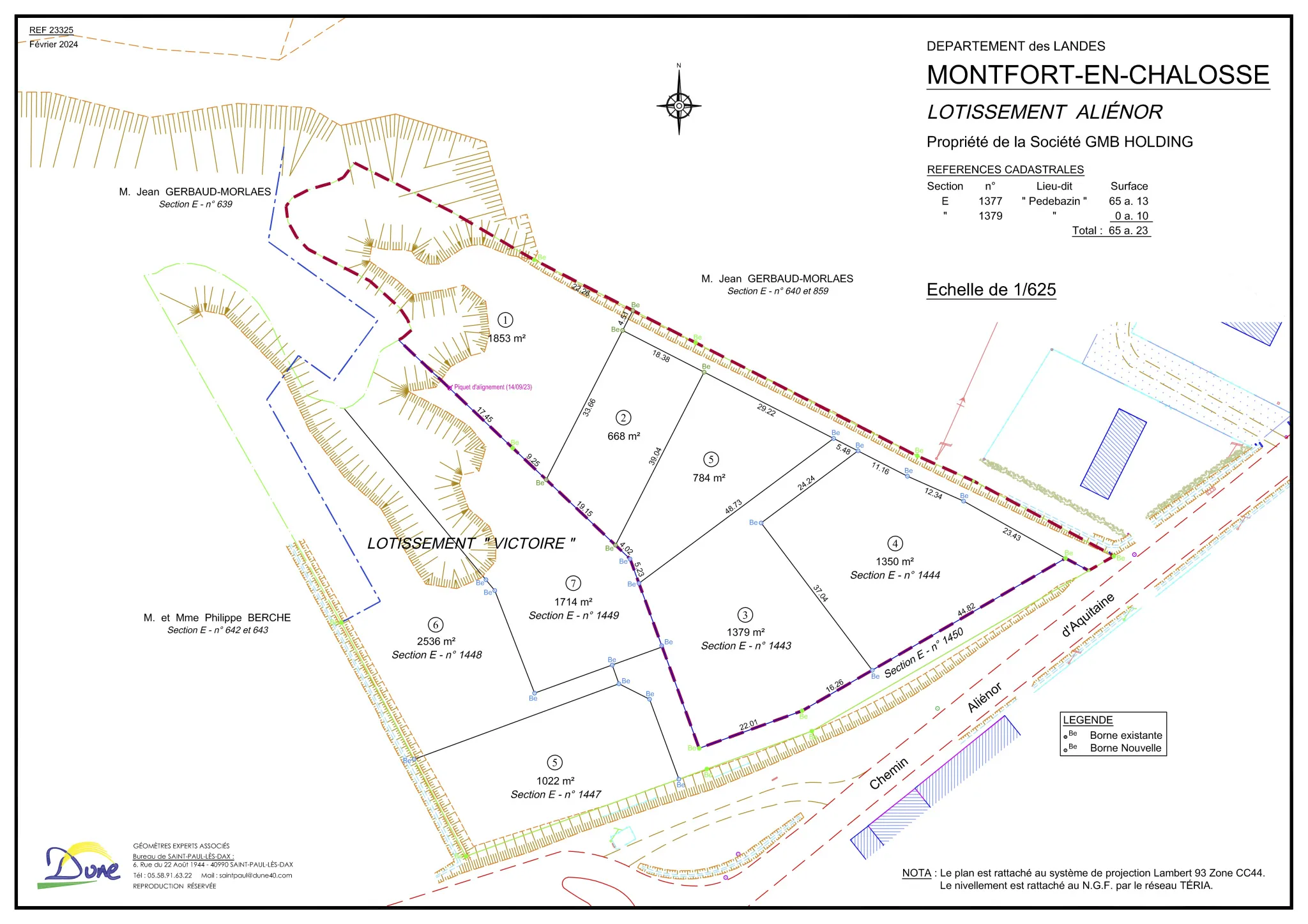 Terrain à vendre à Montfort en Chalosse de 1379 m² pour 51 000 € 