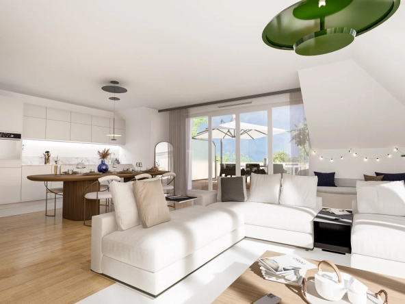 Studio de 24,41 m² à vendre avec terrasse et parking au Plessis-Robinson