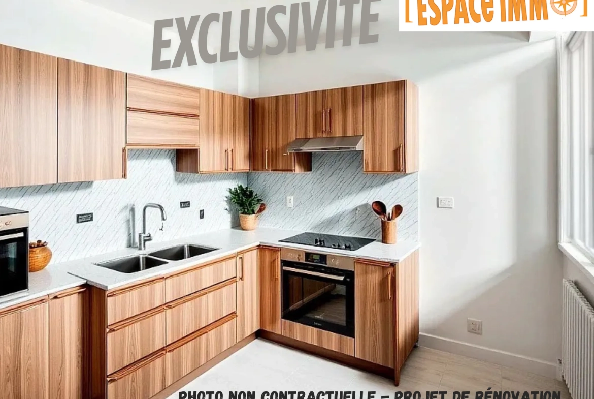 Appartement T2 de 40 m² avec garage en centre-ville de Vichy 