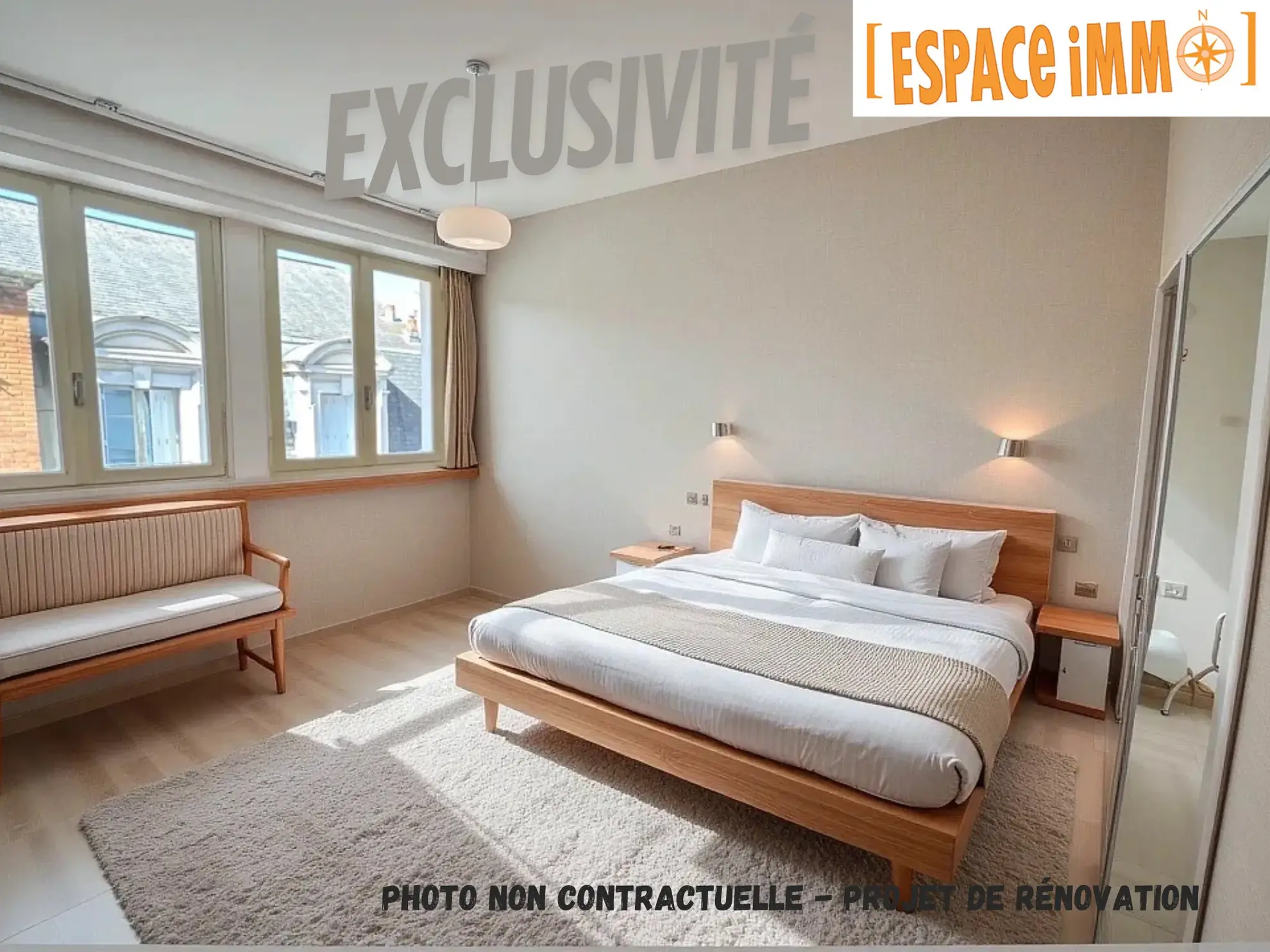 Appartement T2 de 40 m² avec garage en centre-ville de Vichy 