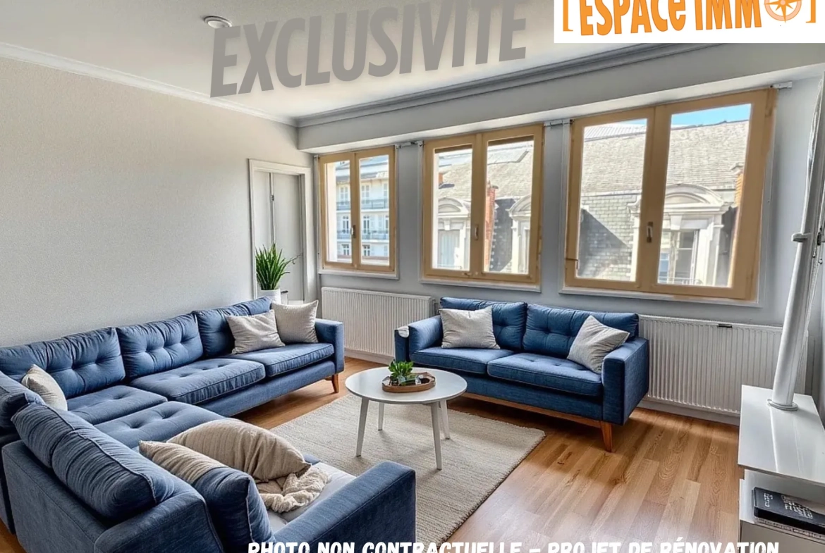 Appartement T2 de 40 m² avec garage en centre-ville de Vichy 