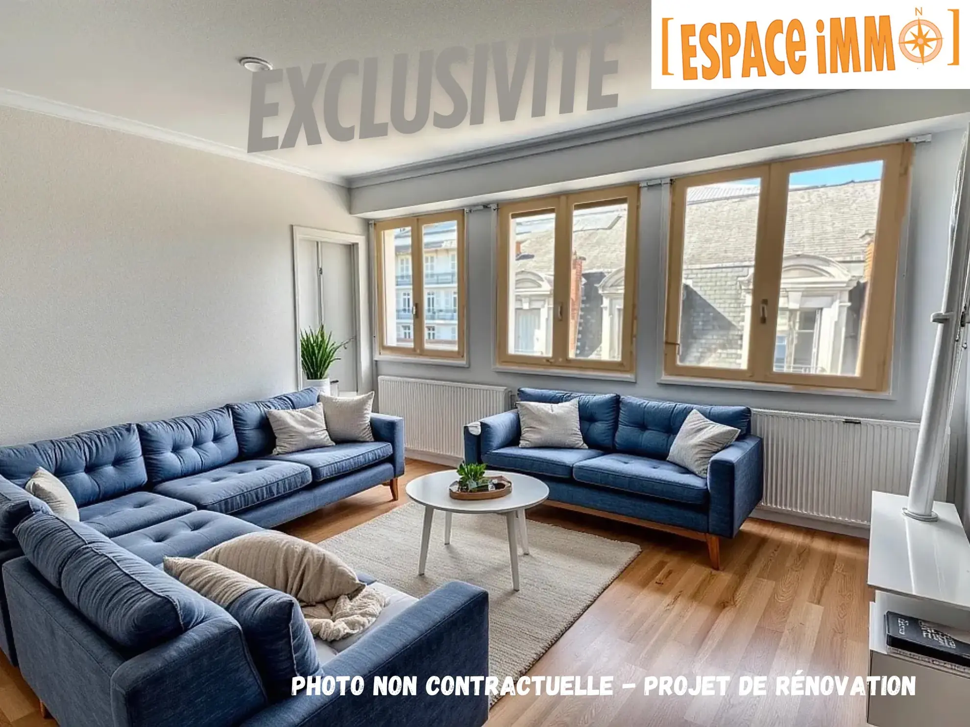Appartement T2 de 40 m² avec garage en centre-ville de Vichy 