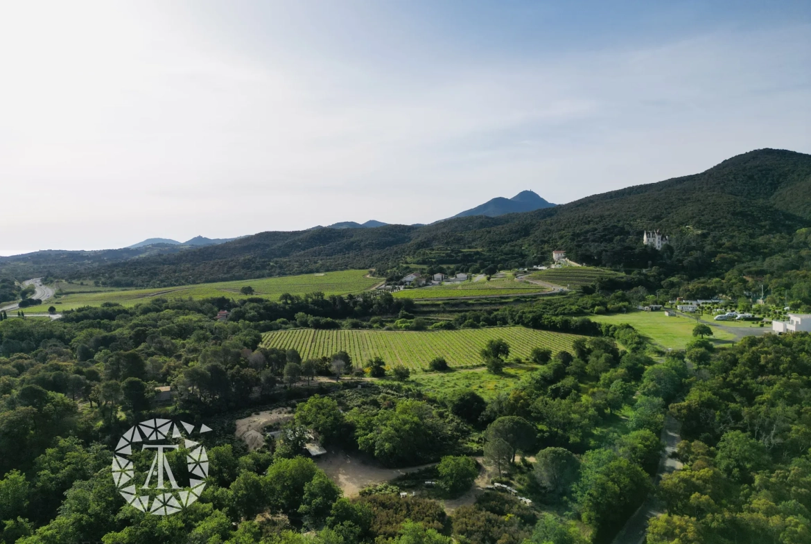Terrain de loisir à vendre à Argeles-sur-Mer avec vue sur le château de Valmy 