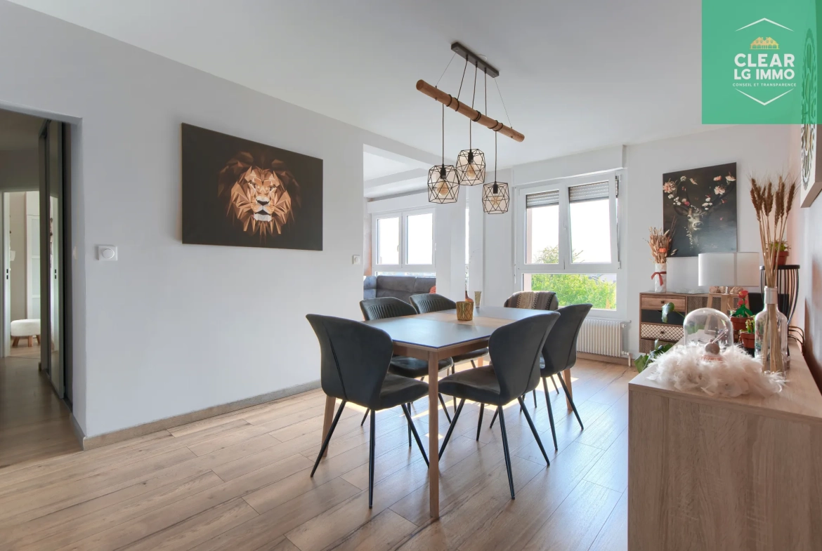 Appartement lumineux de 75 m² à Florange proche frontière luxembourgeoise 